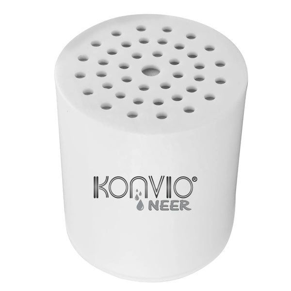 Konvio Neer Universal Shower Filter Cartridge for Hard Water | Multi-Stage Borewell/Tanker Water Softener for Bathroom, | 22-Stage, Pack of 1