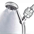 Konvio Neer 22-stage advanced Shower Filter for Hard Water | Multi-Stage Borewell/Tanker Water Softener for Bathroom, for better hair and skin | Chrome Finish (22-Stage, Pack of 1 + Extra Cartridge)