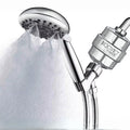 Konvio Neer 22-stage advanced Shower Filter for Hard Water | Multi-Stage Borewell/Tanker Water Softener for Bathroom, for Soft hair and skin | Chrome Finish (22-Stage, Pack of 1)